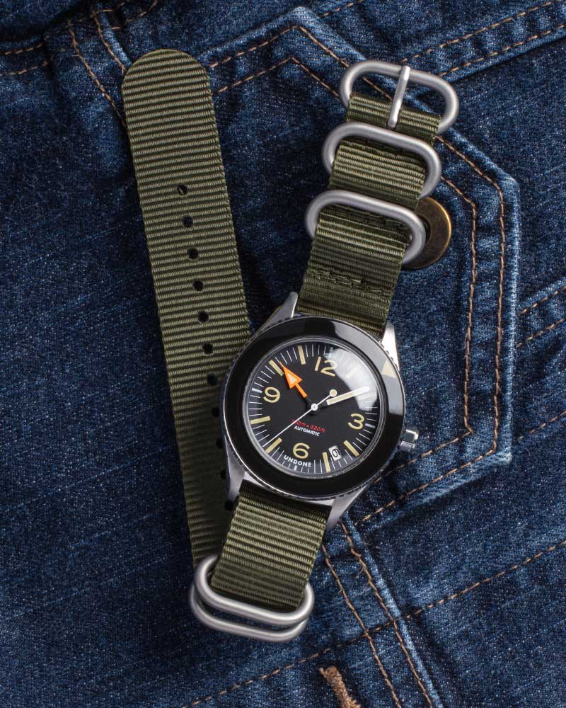 20mm Nato Green (Silver Buckle)